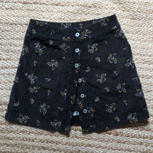 Free people button up mini skirt
